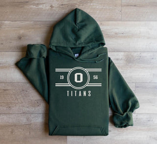 Olympus Titans white lines logo fleece hoodie