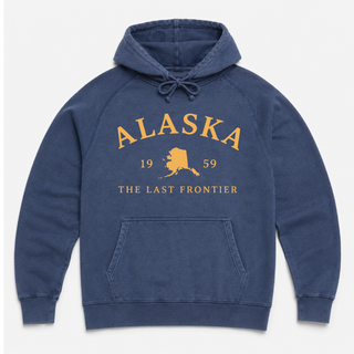 Alaska 1959 Hoodie Graphic Design Sweatshirt Lane Seven XS 