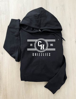 CH Grizzlies white lines logo fleece hoodie
