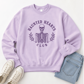 Haunted Hearts Club Sweatshirt Halloween hoodie Cotton heritage fleece 
