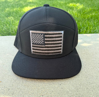 American Flag patch 7 panel hat Hat 7 panel hat 