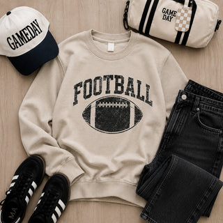 Vintage football fleece sweatshirt football Tultex fleece 340 
