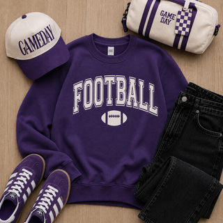 Football arch fleece sweatshirt football Lane Seven Purple XS 