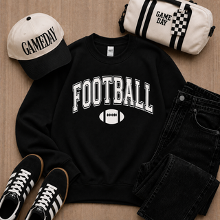 Football arch fleece sweatshirt football Lane Seven Black XS 