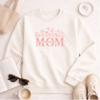 Mom Floral Sweatshirt Graphic Design Sweatshirt Lane Seven 