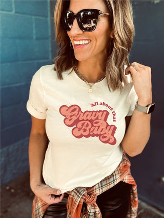 All about that gravy baby tee Bella canvas 3001 