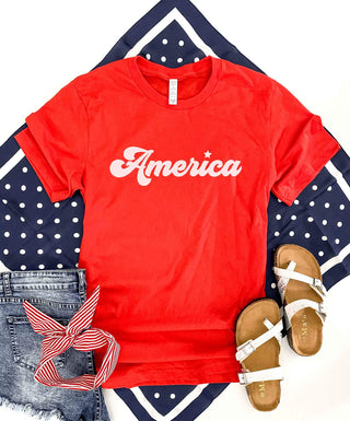 America tee Short sleeve patriotic tee Bella Canvas 3001 