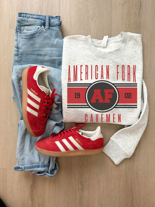 American Fork Cavemen logo sweatshirt
