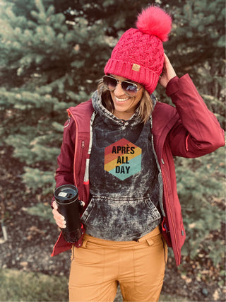 Apres all day vintage wash hoodie Edgy hoodie Lane Seven vintage hoodie 
