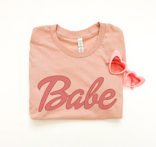 Babe script tee Bella canvas 3001 