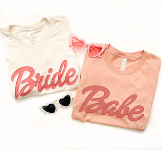 Babe script tee Bella canvas 3001 