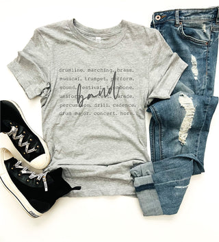 Band words tee archery, sports Bella canvas 3001 
