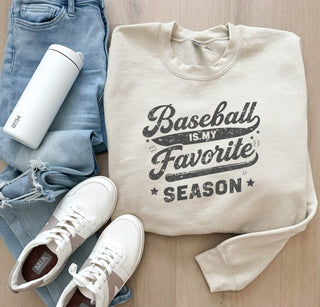 Baseball is my favorite season sweatshirt Baseball Tultex fleece 340 