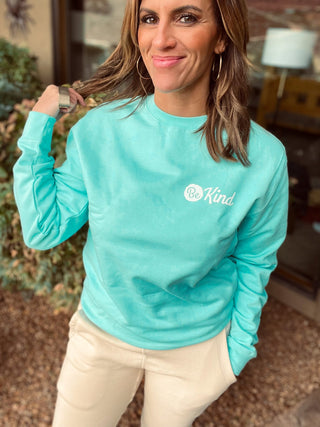 Be kind fleece sweatshirt Holiday French Terry raglan Independent Trading company lightweight sweatshirt 