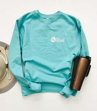 Be kind fleece sweatshirt Holiday French Terry raglan Independent Trading company lightweight sweatshirt 