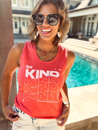 Be kind it's not that hard unisex tank Miscellaneous tank Cotton heritage mc1790 