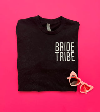 Bride tribe chest print tee Bella canvas 3001 