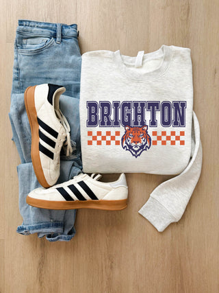 Brighton Bengals checkered logo sweatshirt