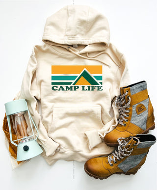 Camp life fleece hoodie Adventure hoodie Lane seven fleece hoodie 