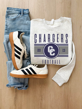 Chargers football CC logo fleece sweatshirt