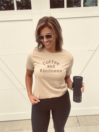 Coffee and kindness tee Short sleeve miscellaneous tee Lane seven premium tee mushroom 