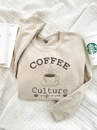 Coffee culture basic sweatshirt coffee Gildan 18000 sweatshirt 