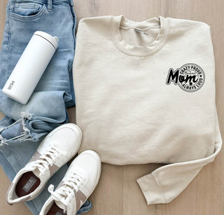 Crazy proud basketball mom basic sweatshirt Sports collection Gildan 18000 sweatshirt 