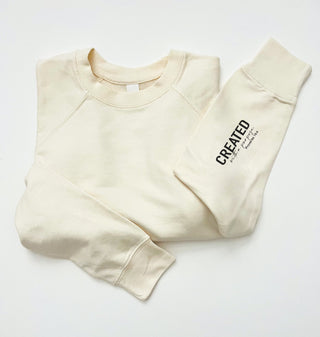 Created with a purpose french terry sweatshirt 