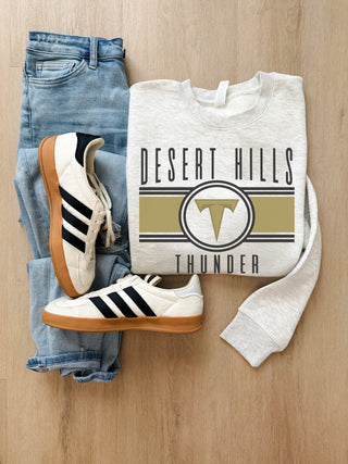 Desert Hills Thunder logo fleece sweatshirt