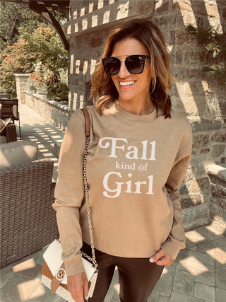 Fall kind of girl sweatshirt Fall Sweatshirt Bella Canvas 3001 