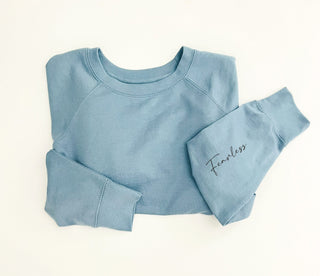 Fearless french terry sweatshirt Affirmation collection Independent Trading Co French Terry 