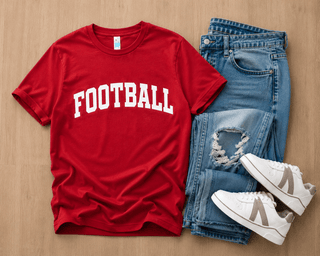 Football arch heavyweight tee football Lane seven heavyweight tee XS Red 