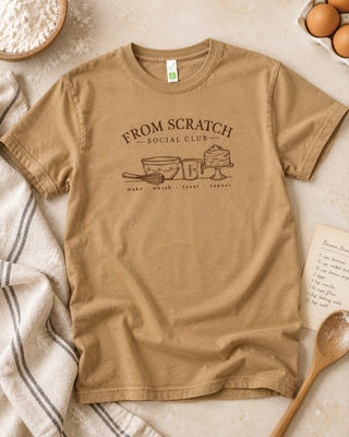 From Scratch Social Club Tee Lane Seven Vintage brown 