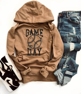 Gameday grunge baseball hoodie Basketball hoodie Independent trading ss4500 Sandstone 