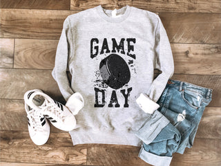 Gameday grunge hockey basic sweatshirt Basketball sweatshirt Gildan 18000 sweatshirt 