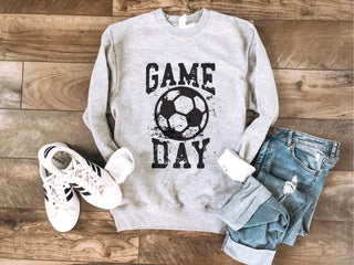 Gameday grunge soccer fleece sweatshirt Basketball sweatshirt CH fleece sweatshirt adobe Lane seven heather grey 