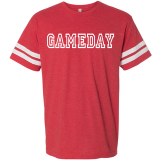 Gameday unisex varsity tee Varsity gameday tee LAT S Vintage red/white 