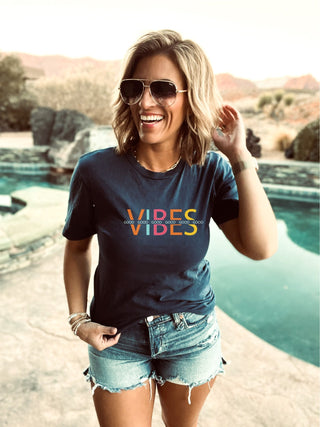 Good vibes tee Short sleeve spring tee Bella Canvas 3001 