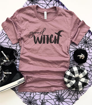 Good witch tee Short Sleeve halloween tee Bella canvas 3001 