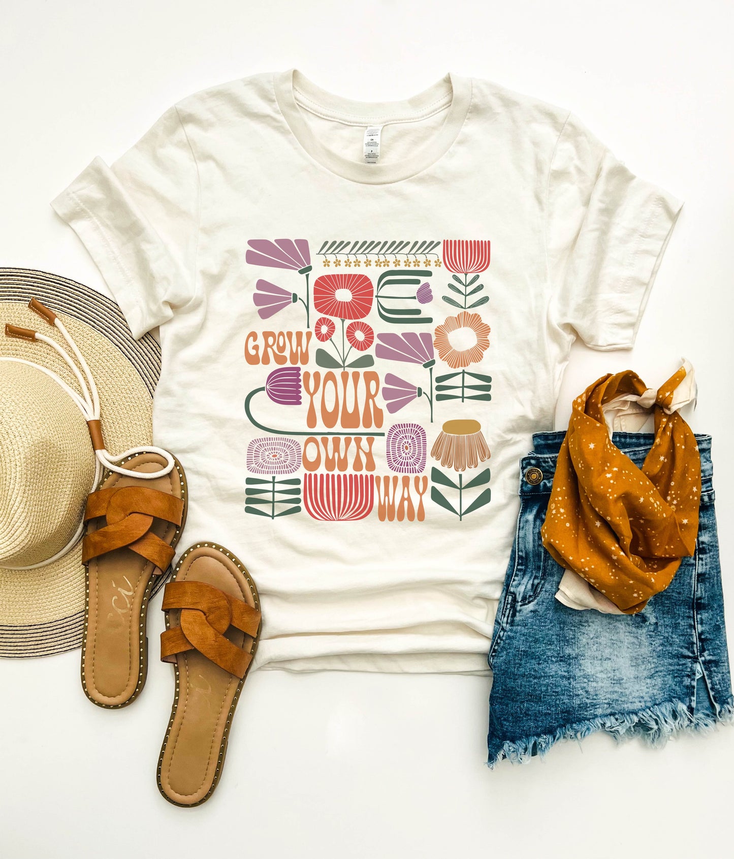 Grow your own way tee Spring tee Lane seven heavyweight tee 