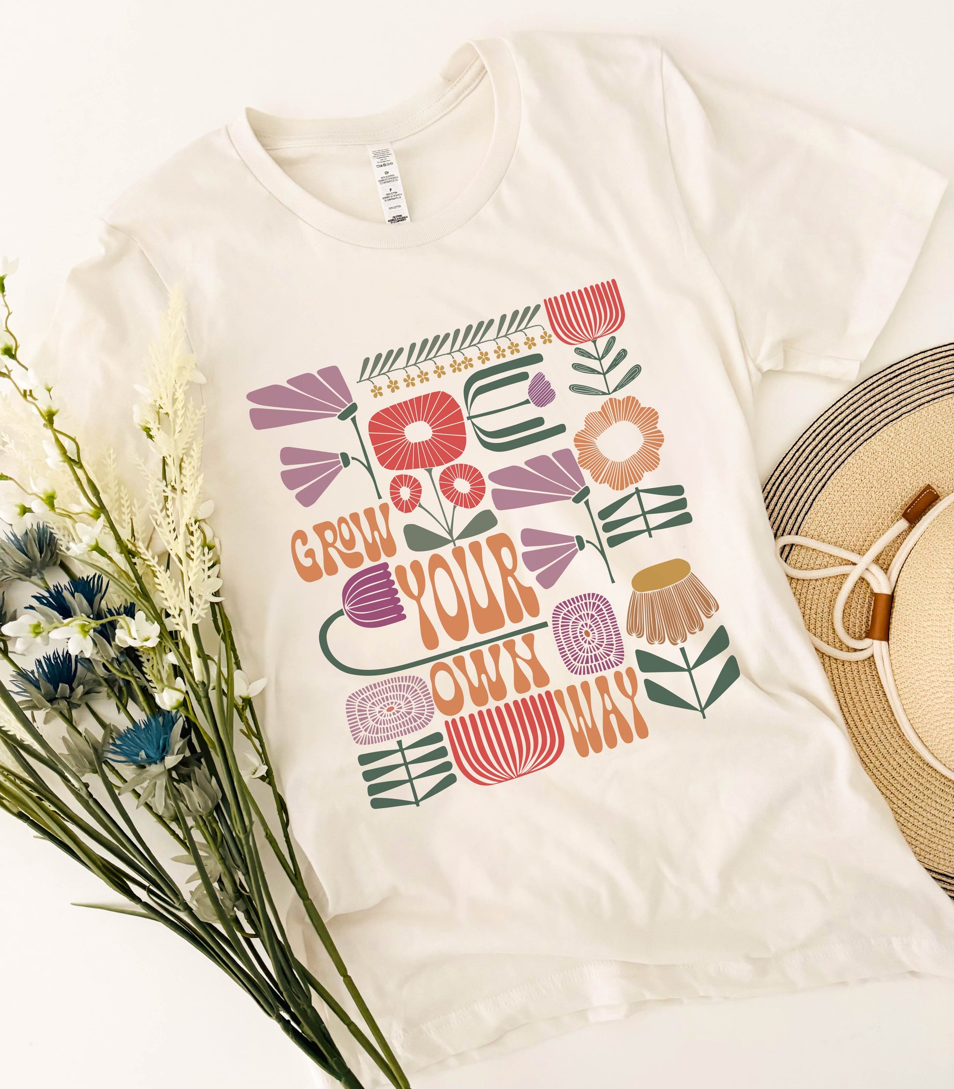 Grow your own way tee Spring tee Lane seven heavyweight tee 