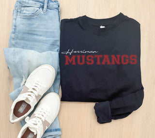 Herriman Mustangs fleece sweatshirt