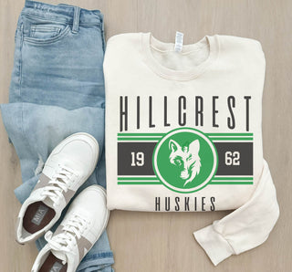 Hillcrest Huskies logo basic sweatshirt