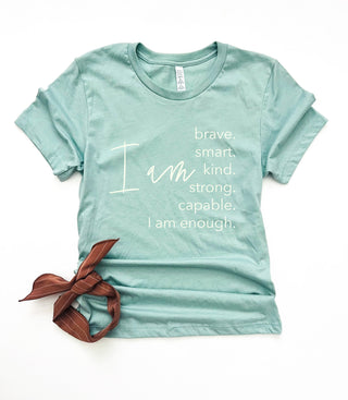 I am tee Affirmation collection Bella Canvas 3001 