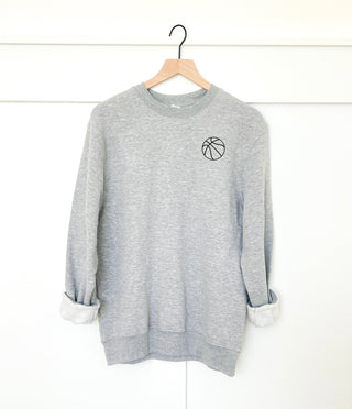 In my basketball mom era back print basic sweatshirt Sports collection Gildan 18000 sweatshirt 