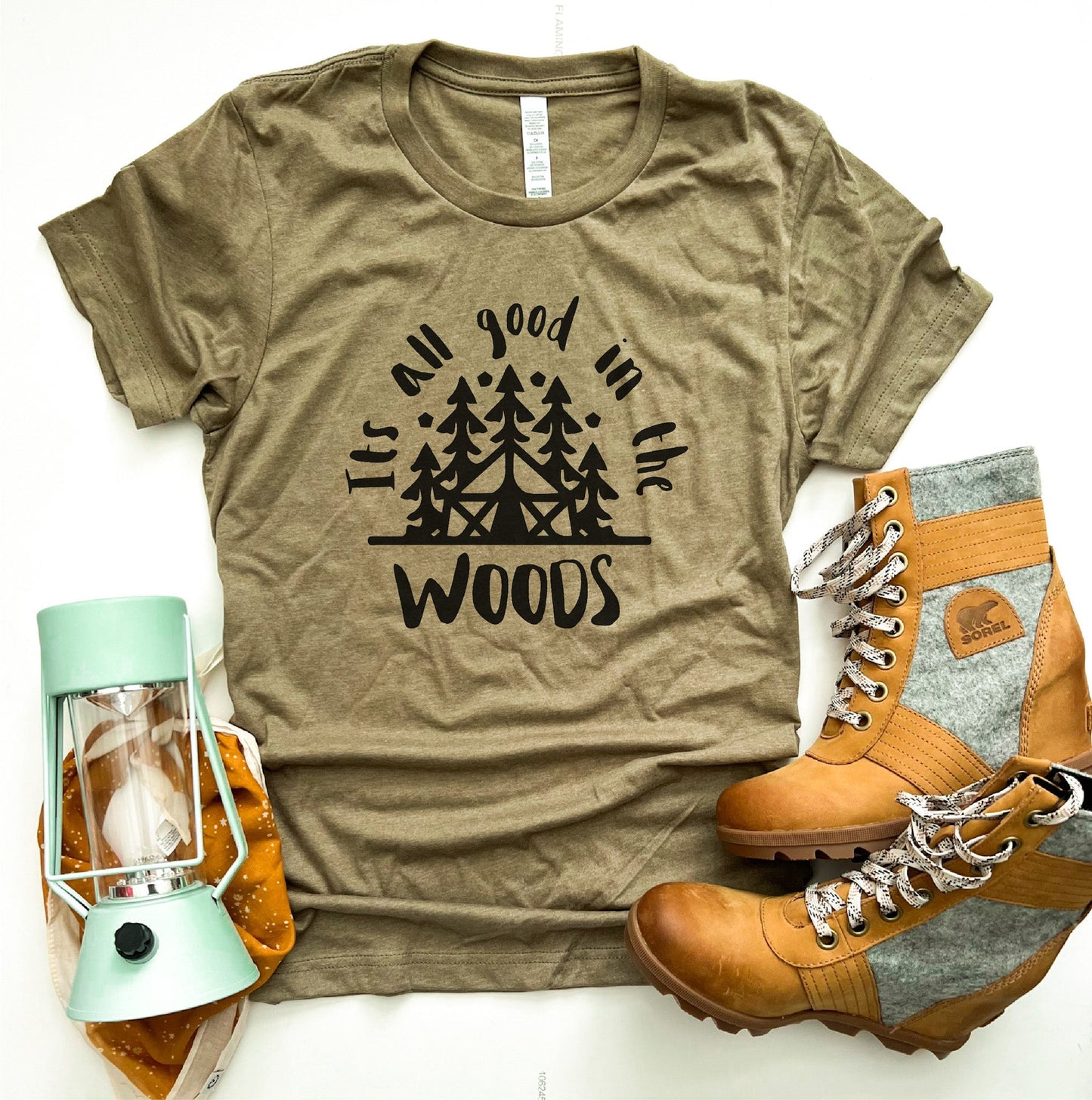 It’s all good in the woods Short sleeve camping tee Bella Canvas 3001 