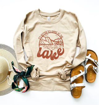 It's better to wake at Lake Powell french terry sweatshirt National park collection Independent Trading French Terry raglan 