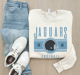 West Jordan Jaguars helmet logo basic sweatshirt