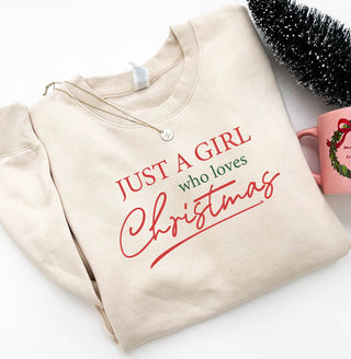 Just a girl who loves Christmas sweatshirt holiday Lane seven 