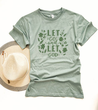 Let go let God tee faith based Lane seven 
